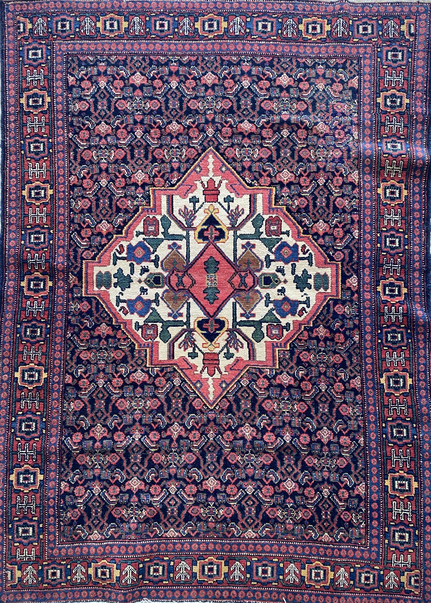Antique Kurdish Senneh Rug