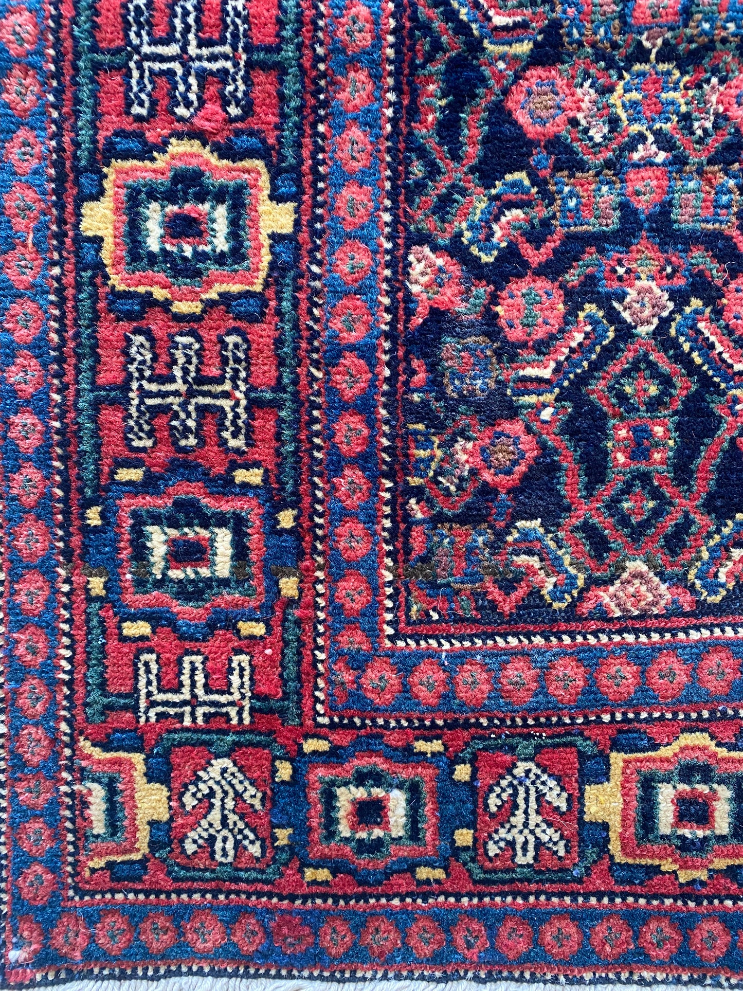 Antique Kurdish Senneh Rug