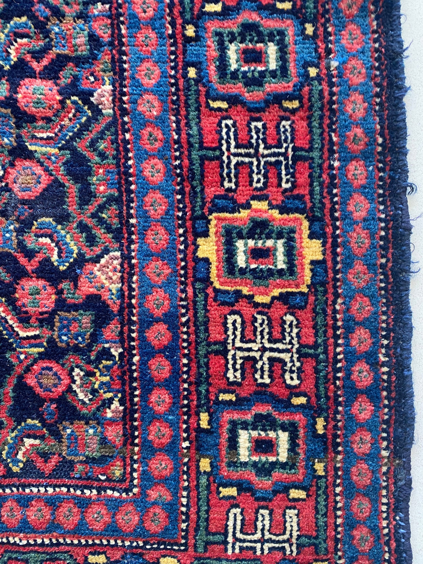 Antique Kurdish Senneh Rug