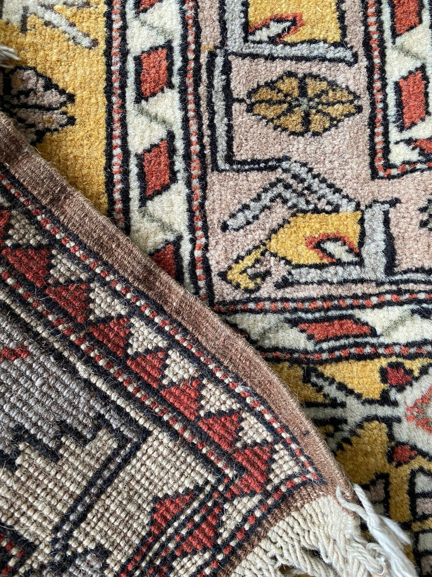 Vintage Turkish Milas Rug