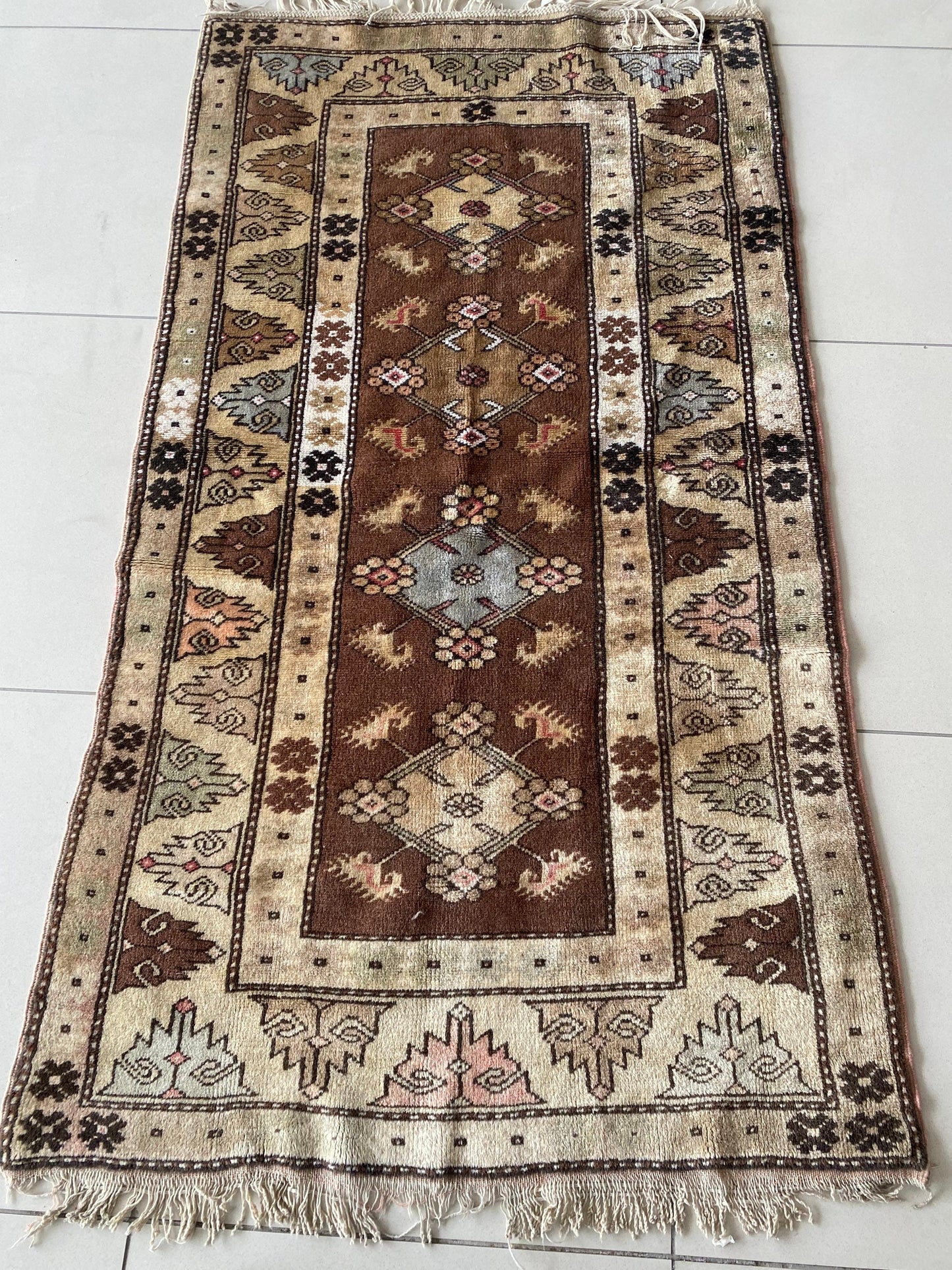 Vintage Turkish Milas Rug