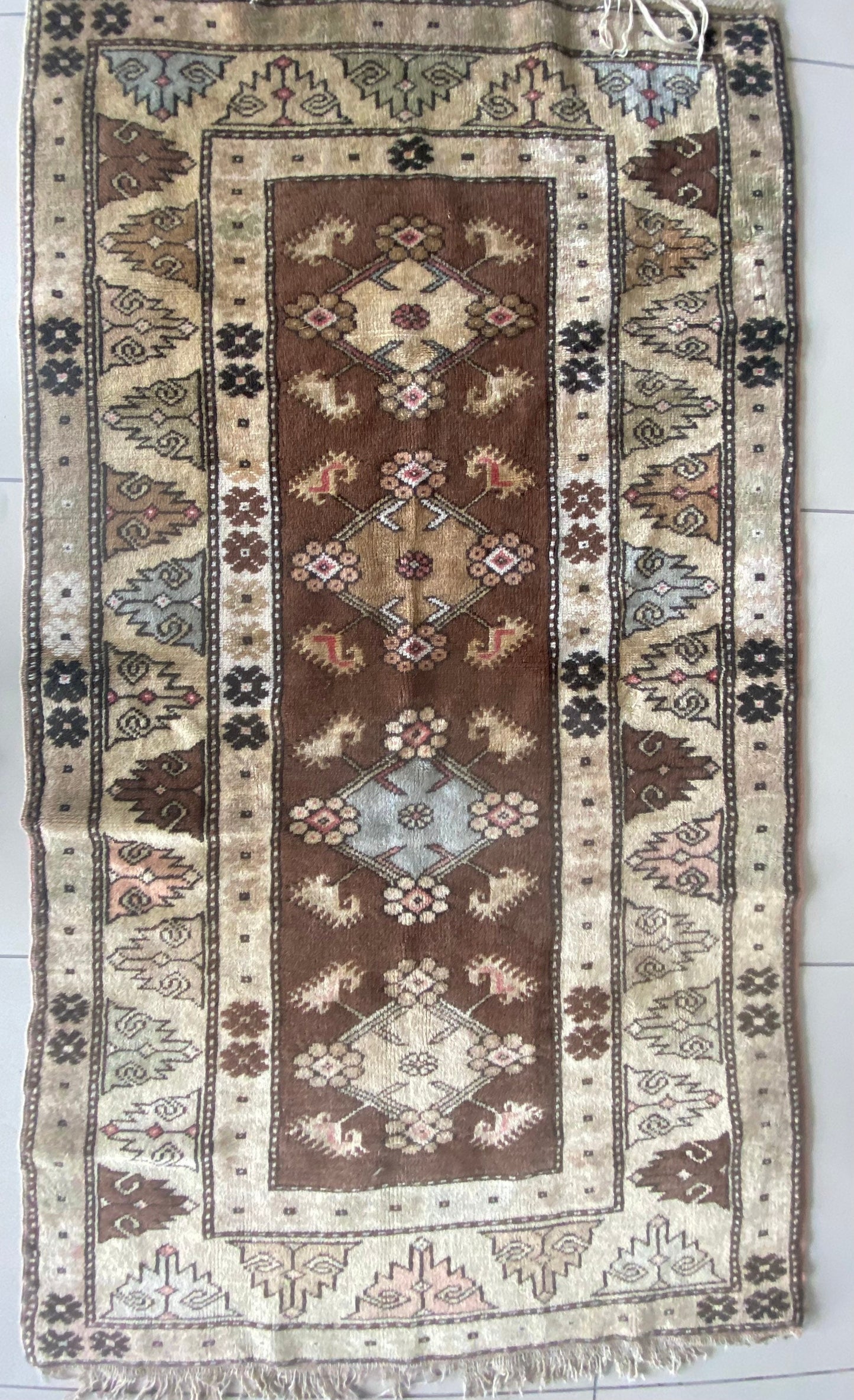 Vintage Turkish Milas Rug