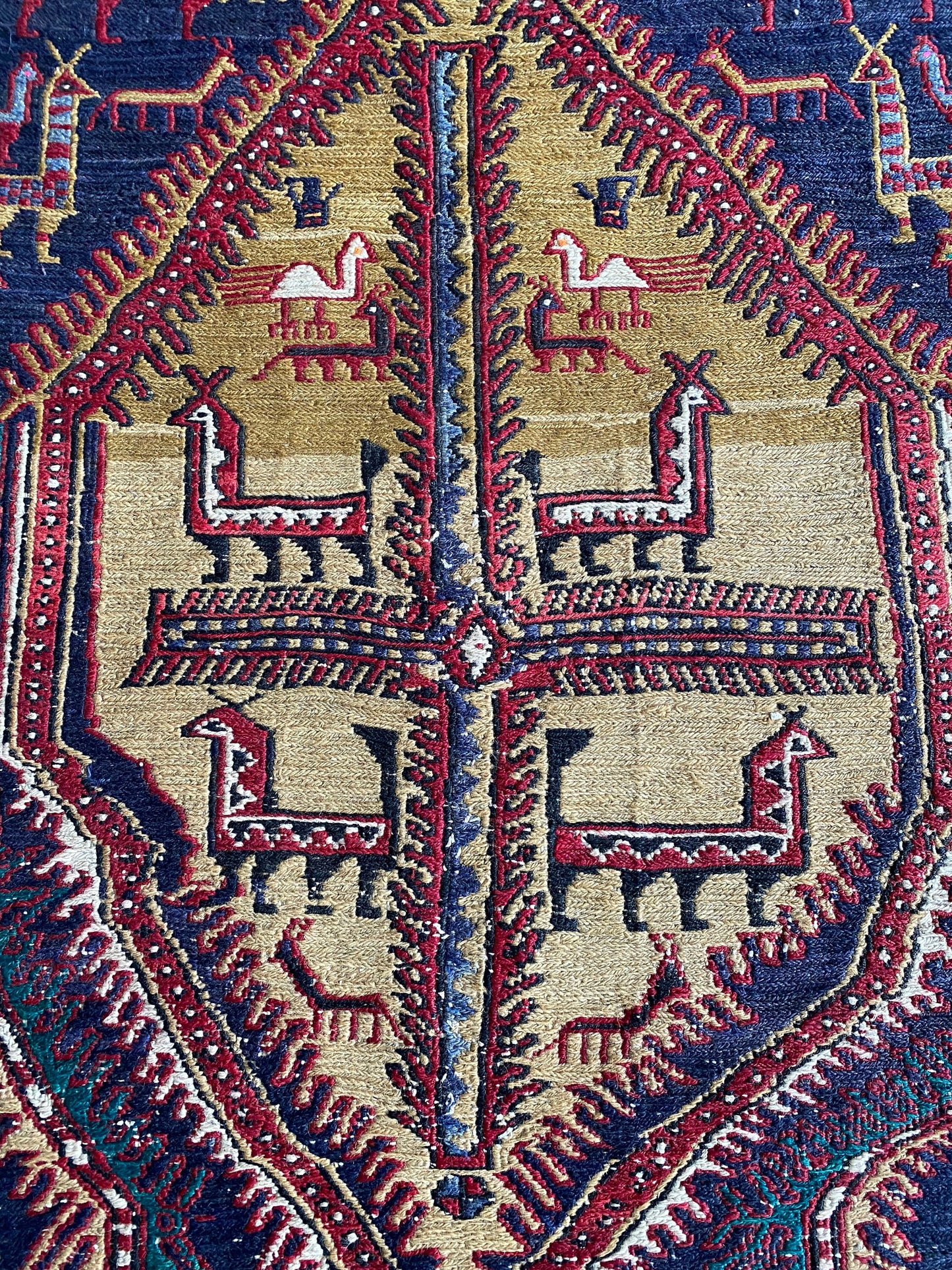Antique Shahsavan Sumak Runner
