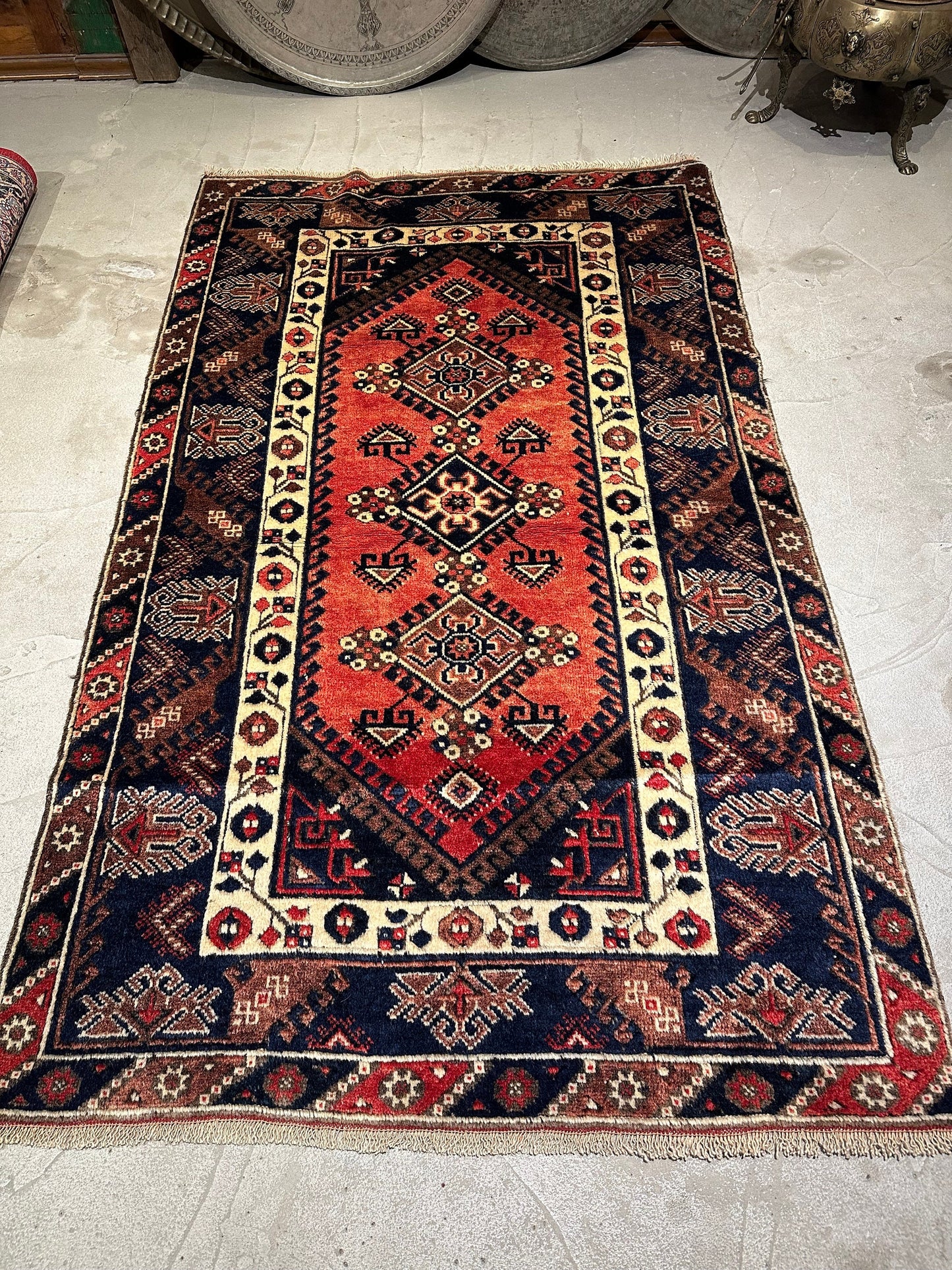 Vintage Anatolian Dosemealti Rug