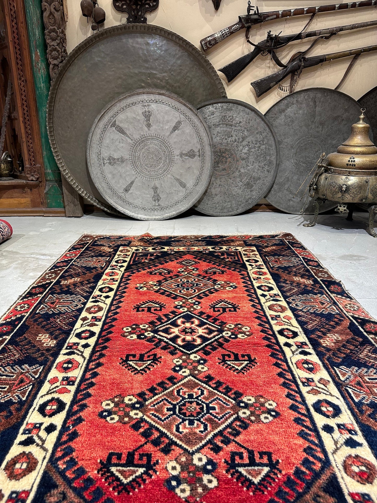 Vintage Anatolian Dosemealti Rug