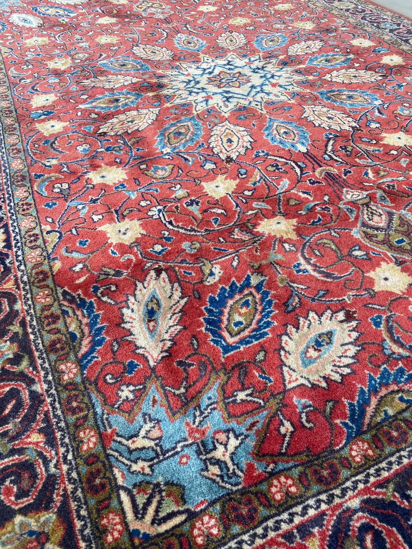 Antique Esfahan Rug
