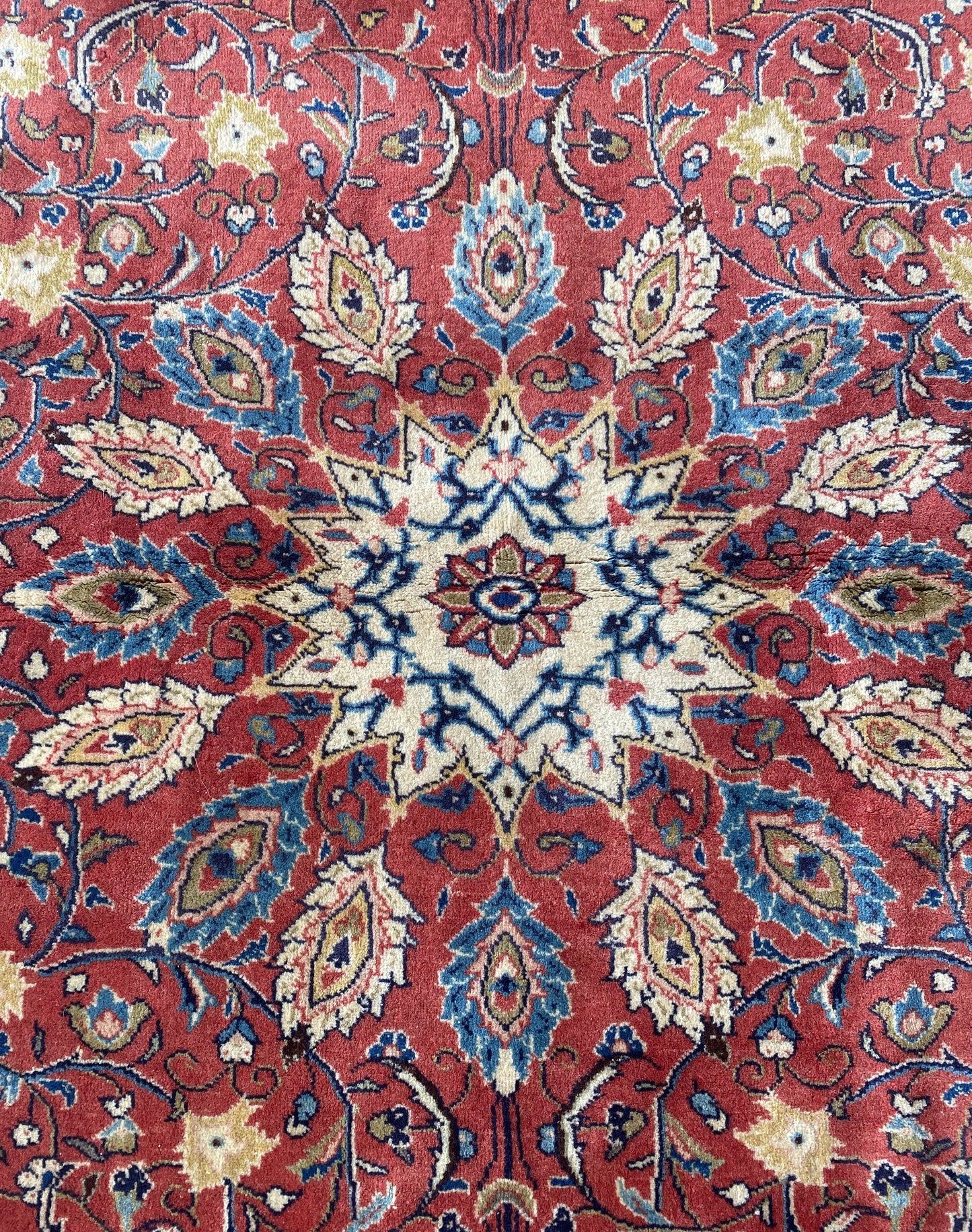 Antique Esfahan Rug