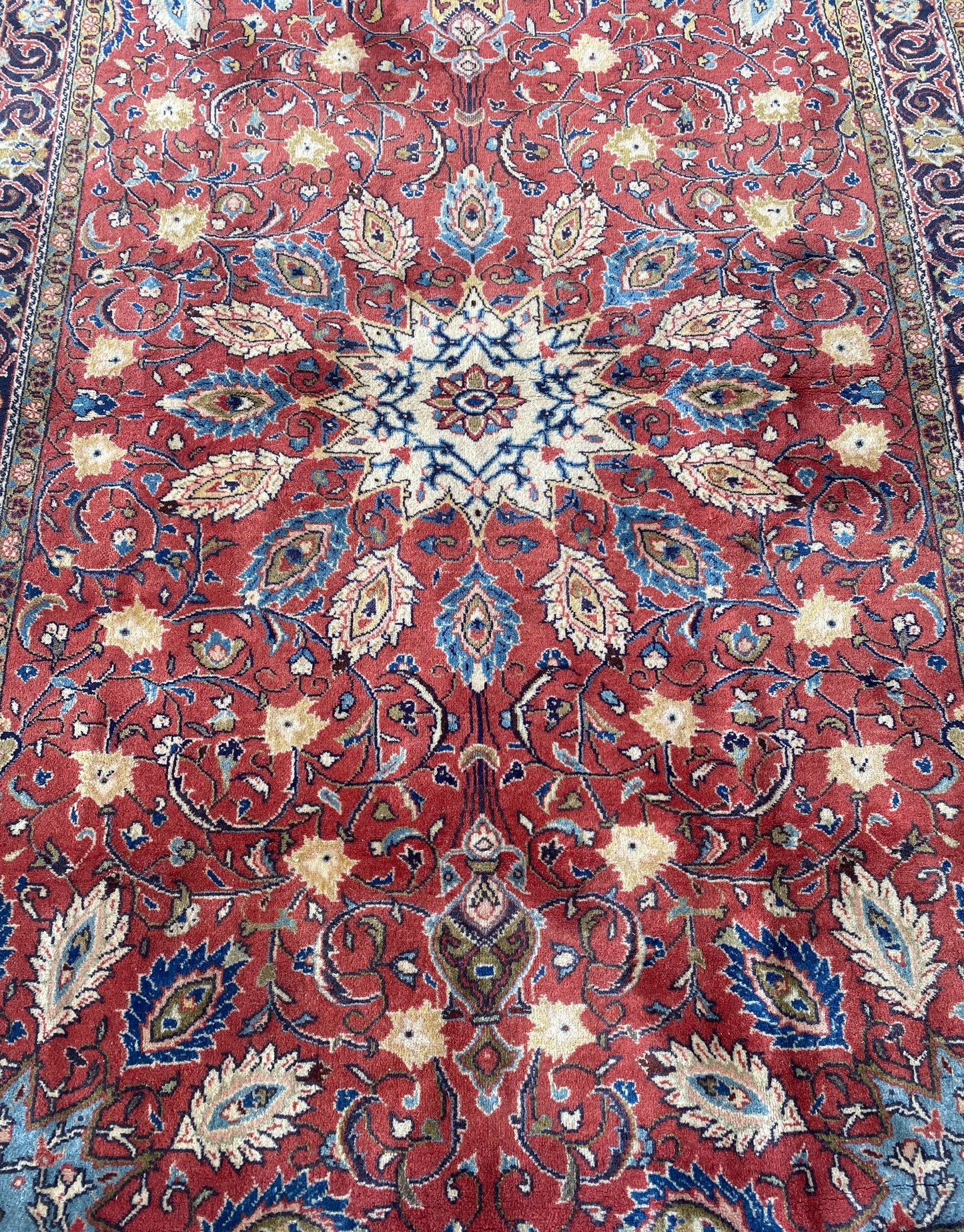 Antique Esfahan Rug