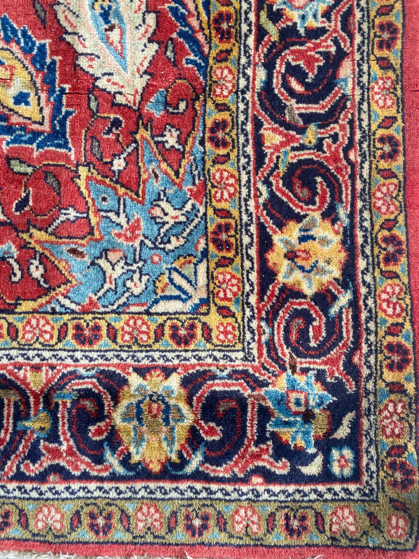 Antique Esfahan Rug