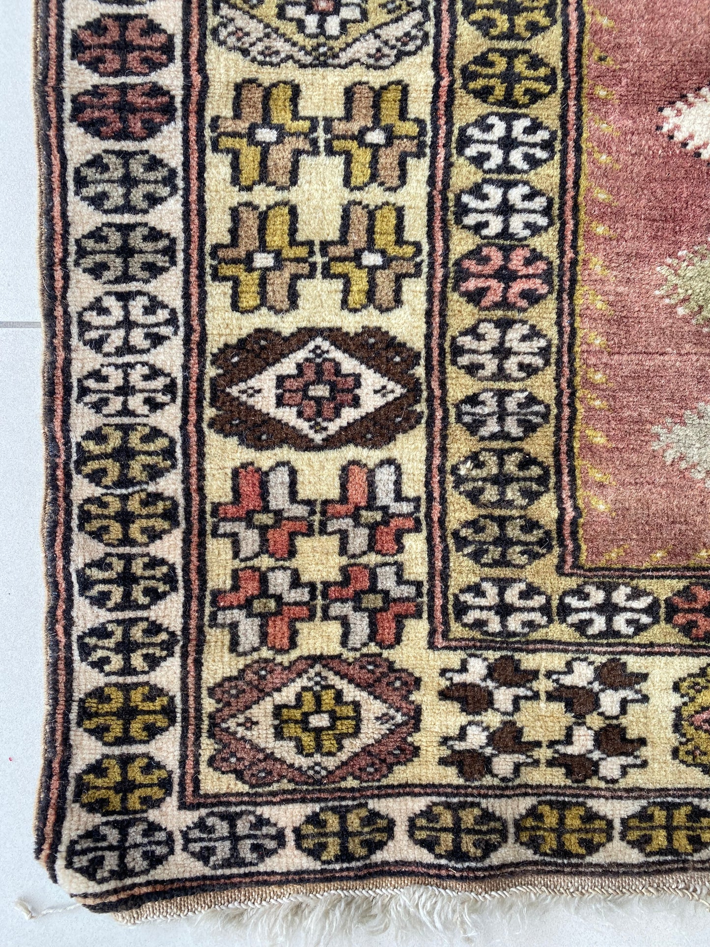 Vintage Turkish Milas Rug