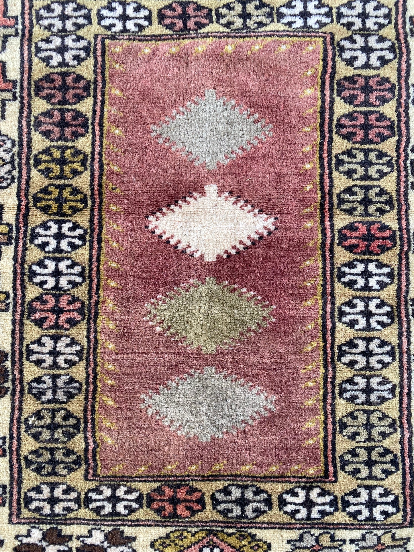 Vintage Turkish Milas Rug