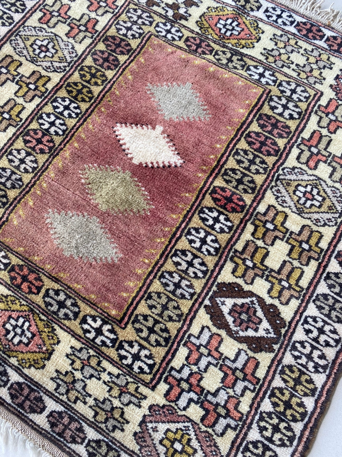 Vintage Turkish Milas Rug