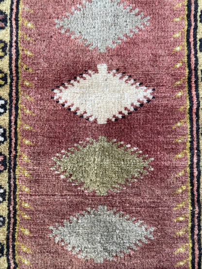 Vintage Turkish Milas Rug