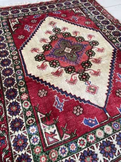 Vintage Anatolian Dazkiri Rug