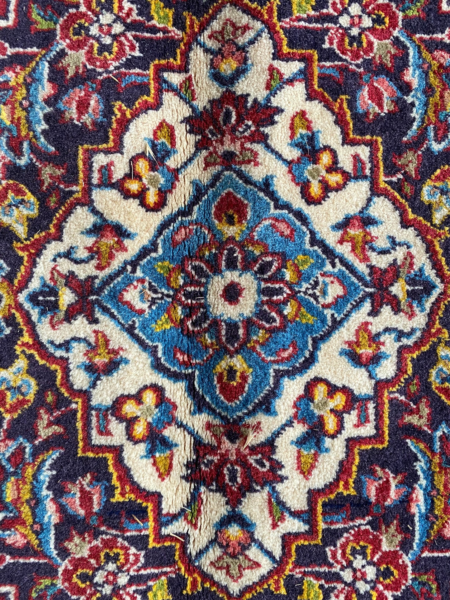 Antique Kashan Carpet Pair