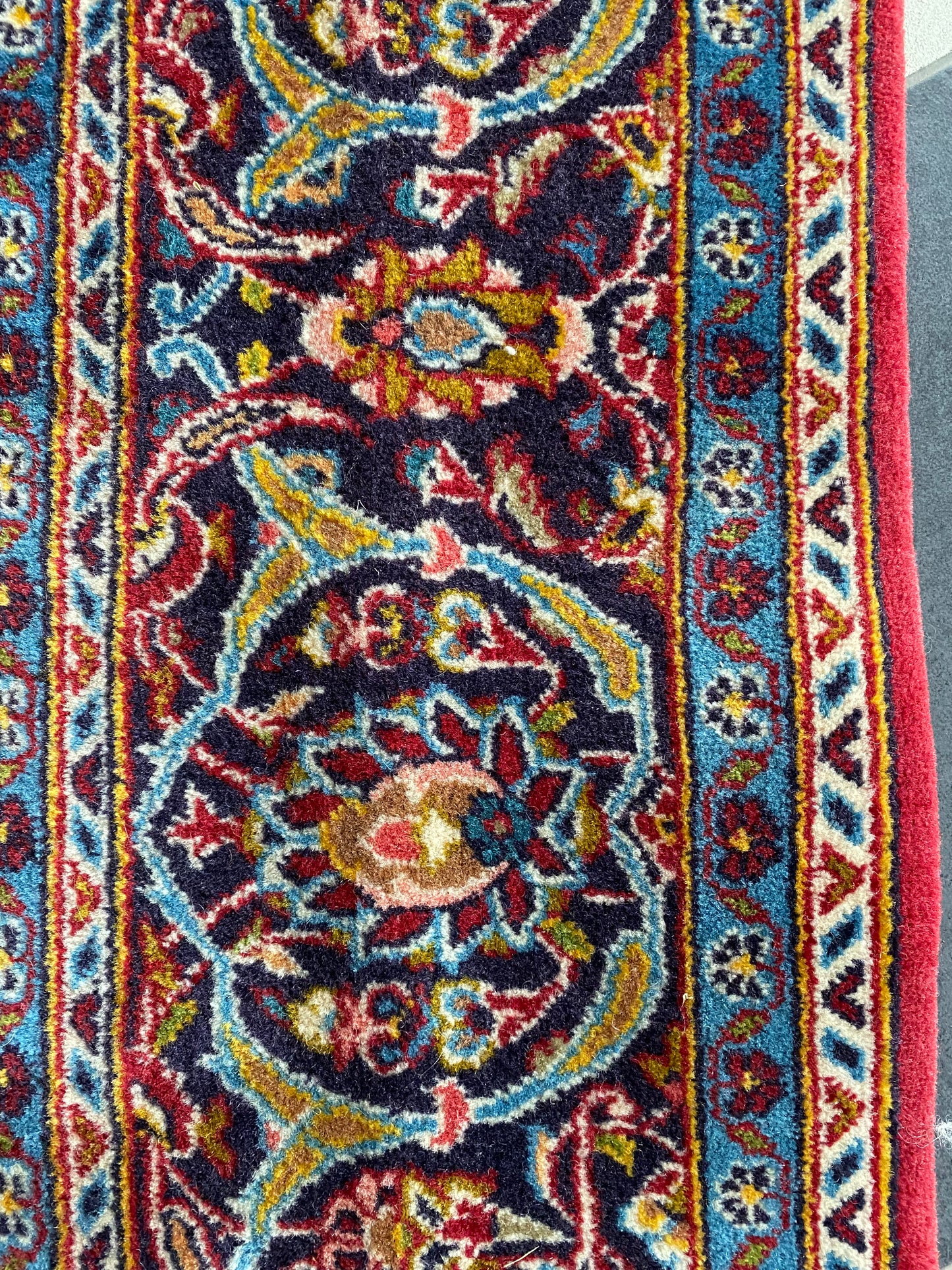 Antique Kashan Carpet Pair