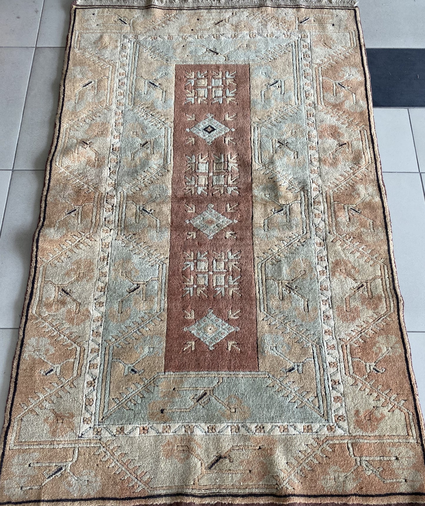 Vintage Turkish Milas Rug