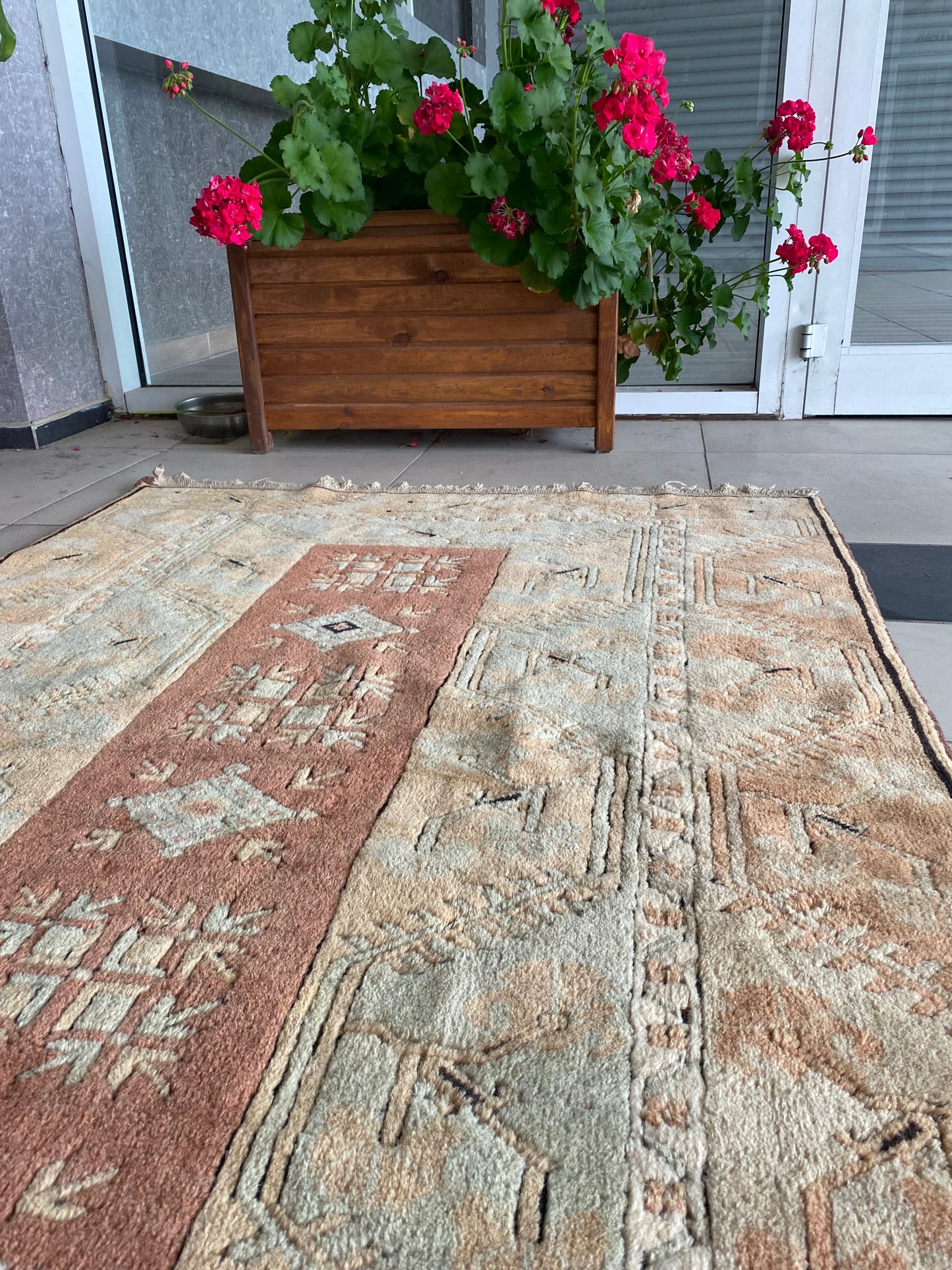 Vintage Turkish Milas Rug