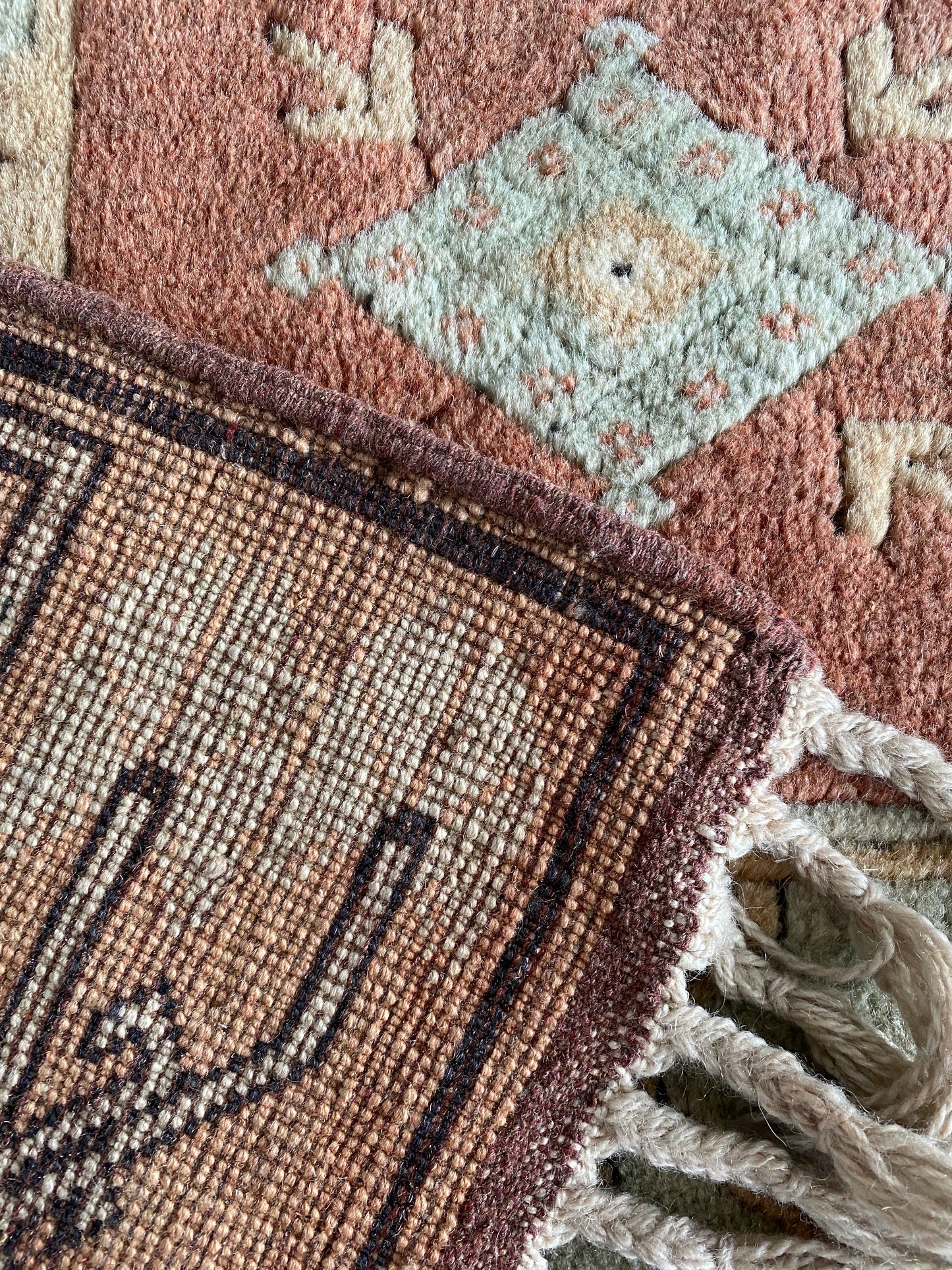 Vintage Turkish Milas Rug
