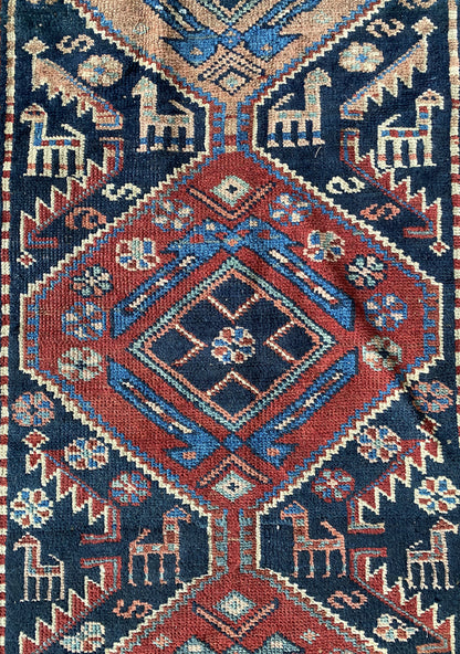 Antique Shirvan Runner Rug