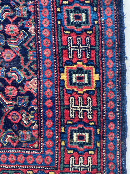 Antique Kurdish Senneh Rug