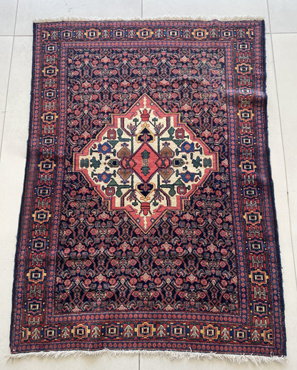 Antique Kurdish Senneh Rug