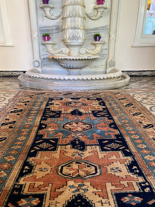 Kazak Design Vintage Rug