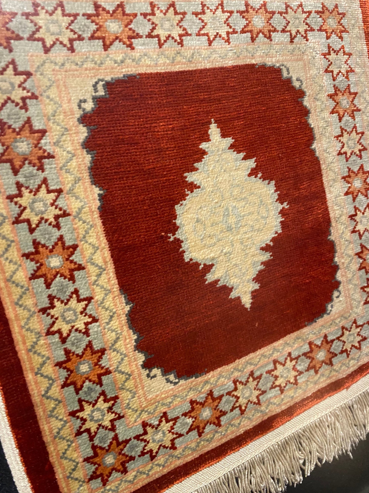 Pure Silk Turkish Hereke Small Rug