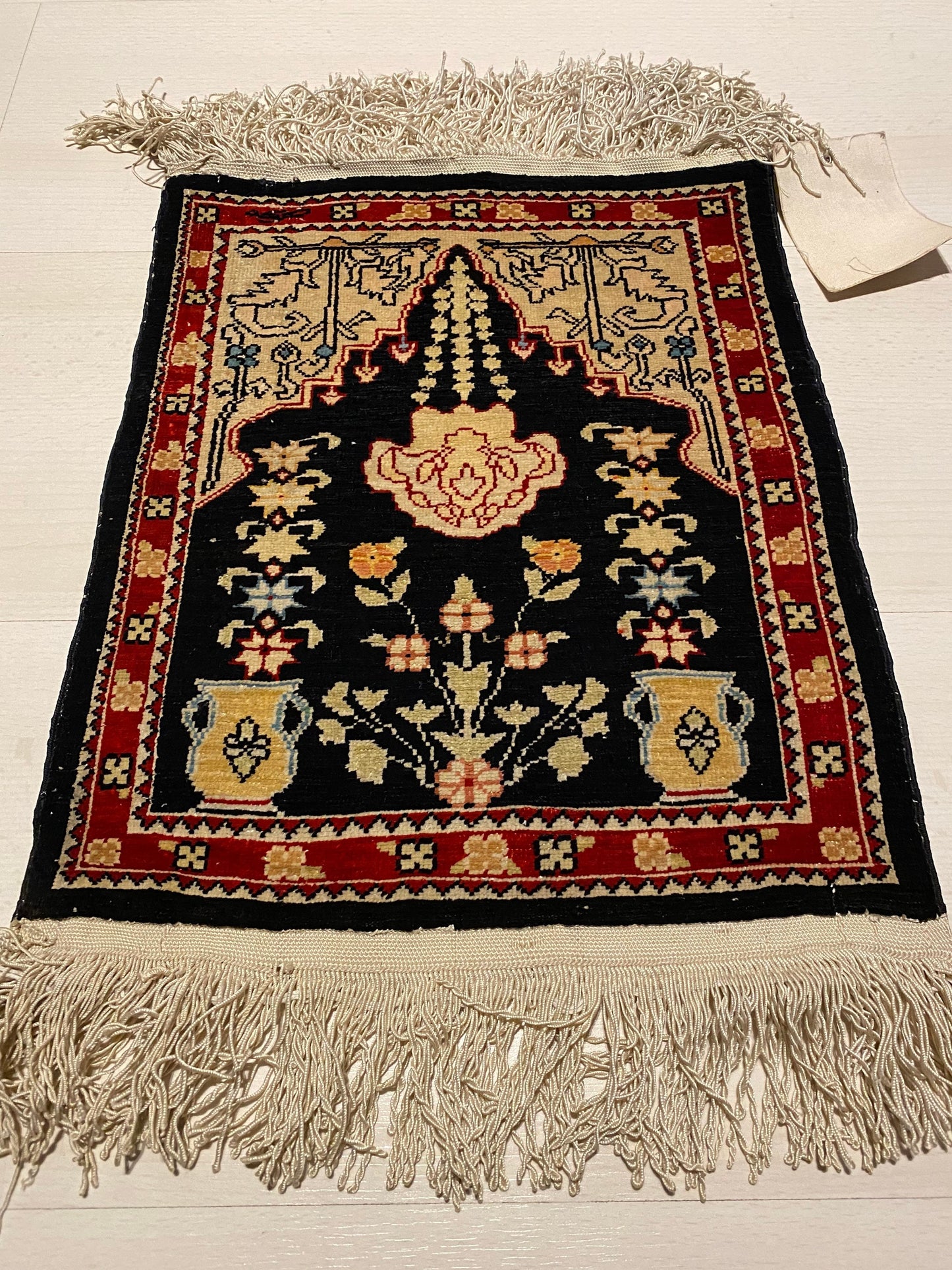 Pure Silk Turkish Hereke Small Rug