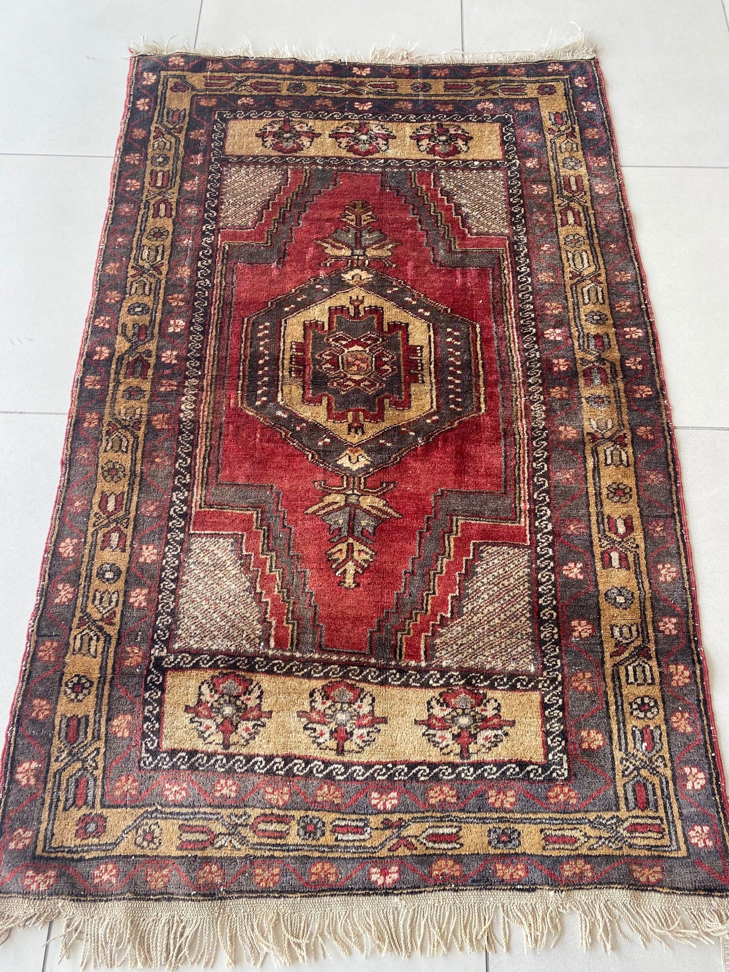 Vintage Turkish Yahyali Rug