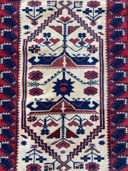 Vintage Anatolian Yagcibedir Runner Rug