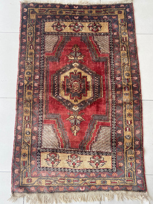 Vintage Turkish Yahyali Rug