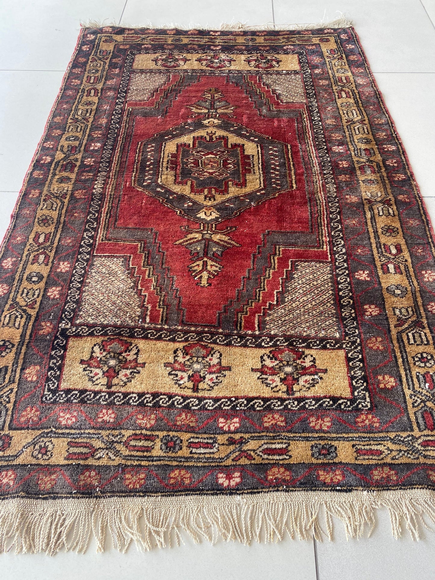 Vintage Turkish Yahyali Rug