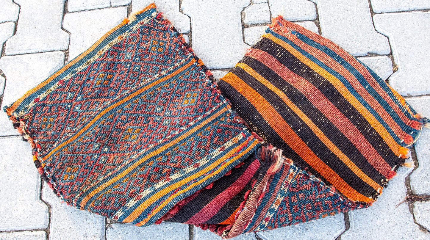 Kurdish Tribal Saddle Bag