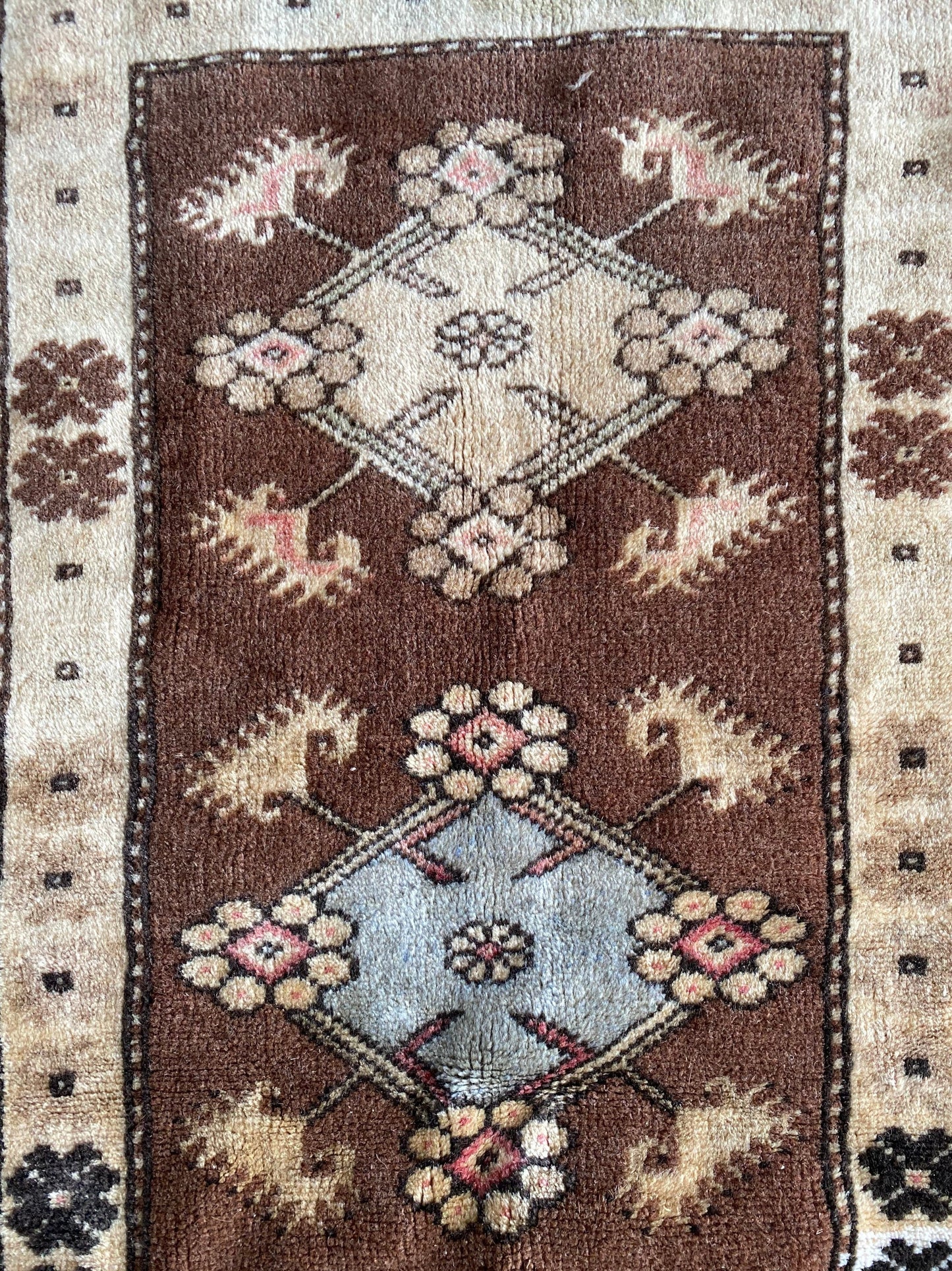 Vintage Turkish Milas Rug