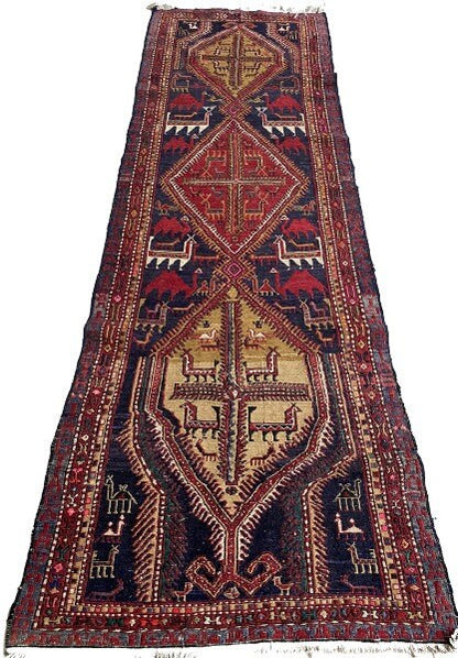 Antique Shahsavan Sumak Runner