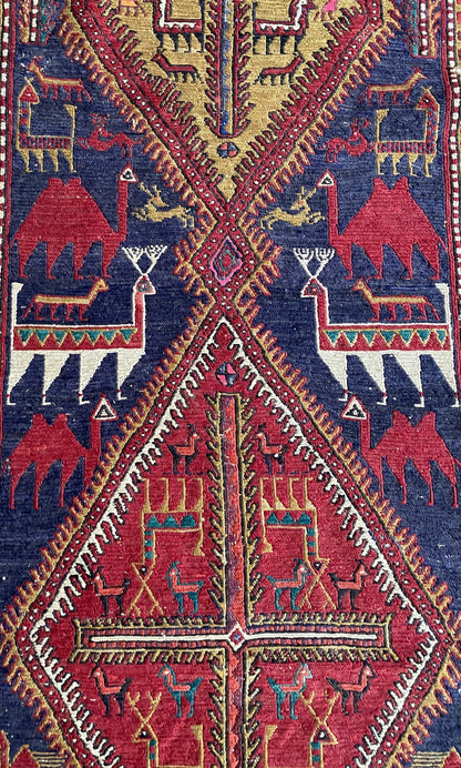 Antique Shahsavan Sumak Runner
