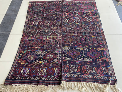 Herki Nomad Tribe Kurdish Kilim Rug