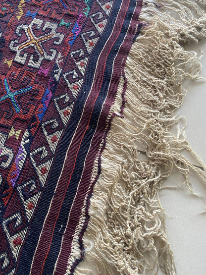 Herki Nomad Tribe Kurdish Kilim Rug