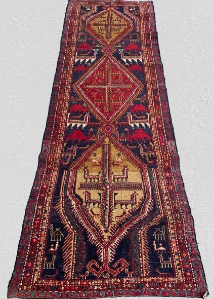 Antique Shahsavan Sumak Runner