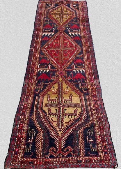 Antique Shahsavan Sumak Runner
