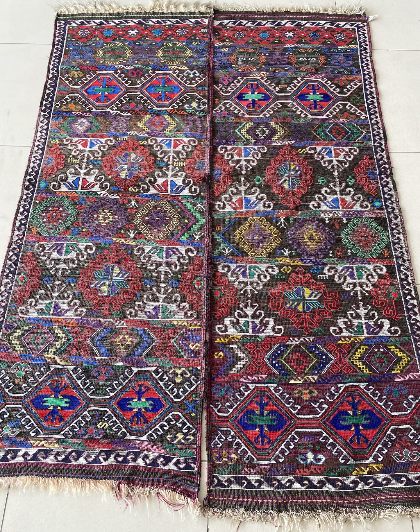 Herki Tribal Kurdish Kilim Rug