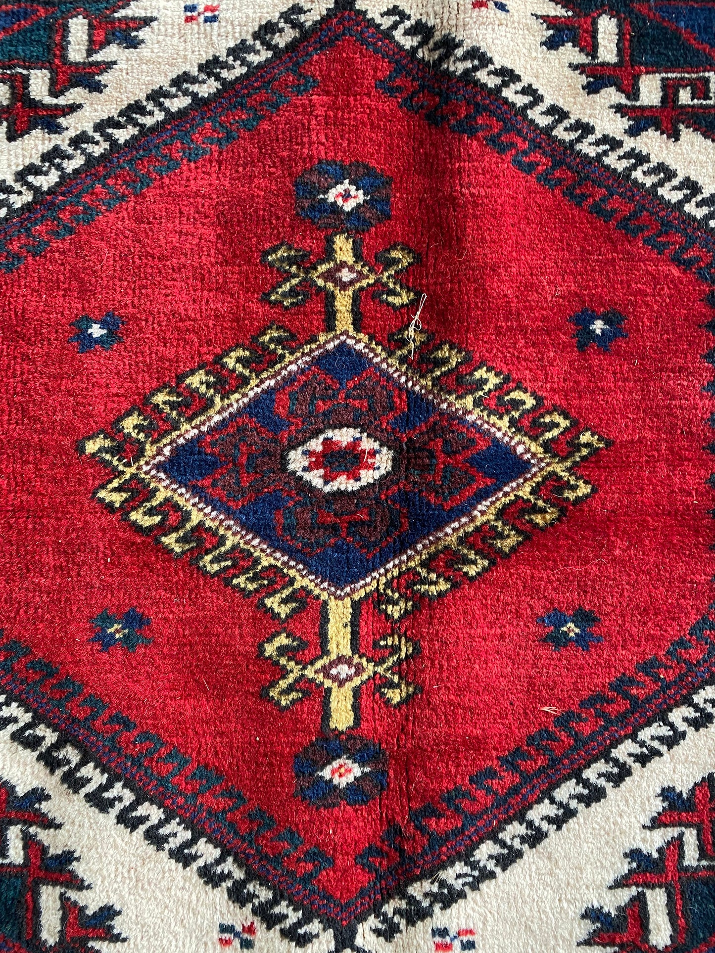 Small Sized Vintage Dosemealti Rug
