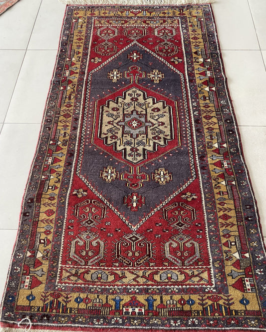 Vintage Turkish Yahyali Rug