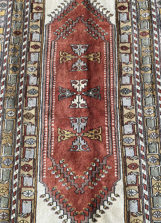 Vintage Turkish Milas Rug