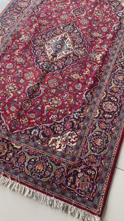 Antique Kashan Carpet Pair